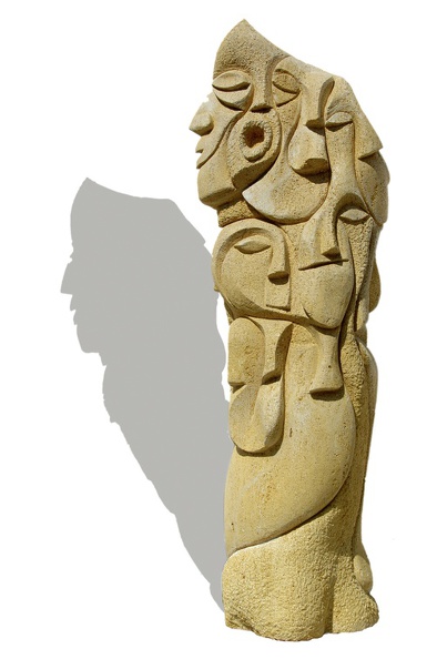 Valtingoier Thomas · Skulptur „Evolution“ · Sandstein · Höhe 185 cm · 2011.jpg