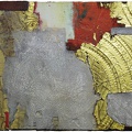 Vollet Kuno · „Fragmente 436“ · Mischtechnik mit Blattgold und Kupfer oxidiert auf Holztafel · 30 x 20 cm · 2014.jpg