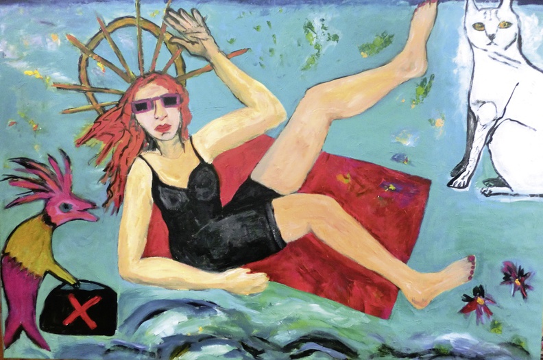 Brandl Corinna · „ Freedom for liberty “ · Acryl auf Leinwand · 150 x 100 cm · 2014.jpg