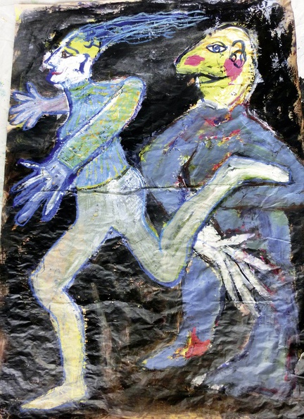 Brandl Corinna · „ Marathon “ · Mixed Media auf Papier und Leinwand · 90 x 125 cm · 2014.jpg