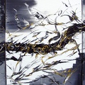 Schmerler Heike · „black dragon“ · Acryl-Mischtechnik auf Leinwand · 3-teilig, 120 x 70 cm Gesamtmaß · 2014.jpg