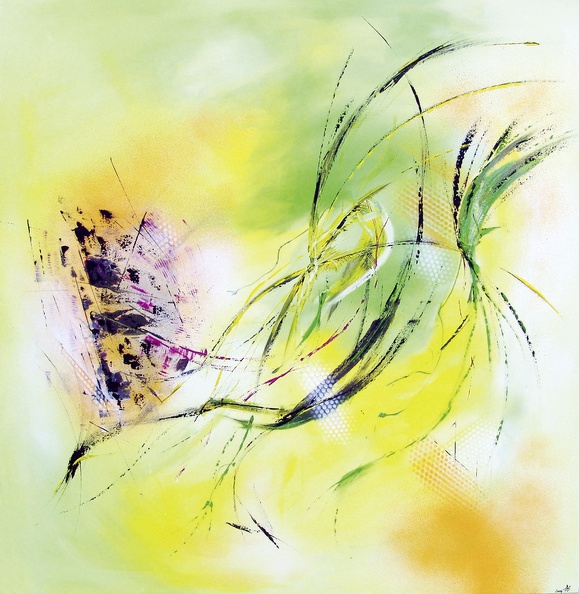 Schmerler Heike · „wing beat“ · Acryl-Mischtechnik auf Leinwand · 100 x 100 cm · 2015.jpg