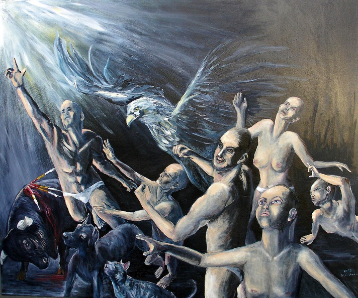 Anders-Faber Helga · 01 · „Aufstand der gemarterten Seelen“ · Öl auf Leinwand · 120 x 100 cm · 2011.jpg