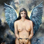 Anders-Faber Helga · 02 · „Engel außer Betrieb“ · Öl auf Leinwand · 80 x 100 cm · 2012
