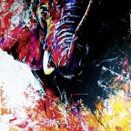 Bösch Werner · 02 · „Elefant“ · Acryl auf Leinwand · 100 x 150 cm · 2010