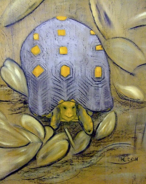 Eiserbeck Andreas · 03 · „Tortue Ile Mustique“ · Öl Kohle auf Leinwand · 115 x 130 cm · 2011.jpg