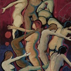 Freundlinger Kurt · 03 · Zyklus „Homo Homini Lupus“ · Öl-Wachs-Sand auf Leinwand · 80 x 120 cm · 2012