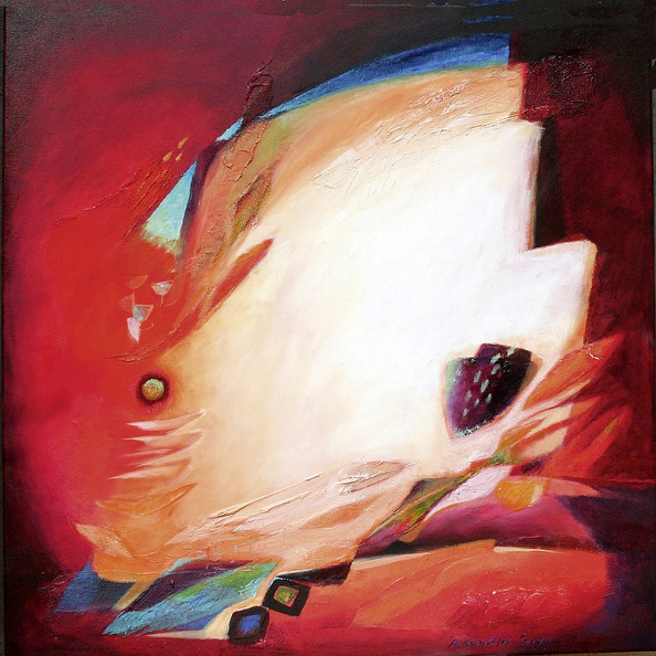 Kandler Seegy Angelika · 01 · „Erwartung“ · Mischtechnik auf Leinwand · 80 x 80 cm · 2016.jpg