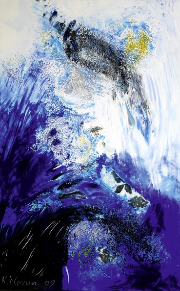 Moran Renate · 04 · „Wasserrauschen“ · Mischtechnik auf Leinwand · 110 x 150 cm · 2009.jpg