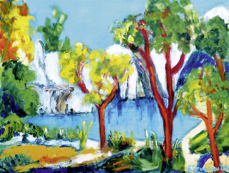 Sewekow Birgit · 01 · „Lac des Peiroou, St. Remy“ · Öl auf Leinwand · 60 x 80 cm · 2015.jpg