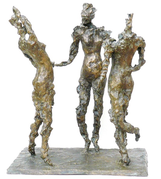 Sewekow Birgit · 04 · „Begegnung“ · Bronzeskulptur · Höhe 54 cm · 2010.jpg
