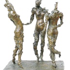 Sewekow Birgit · 04 · „Begegnung“ · Bronzeskulptur · Höhe 54 cm · 2010