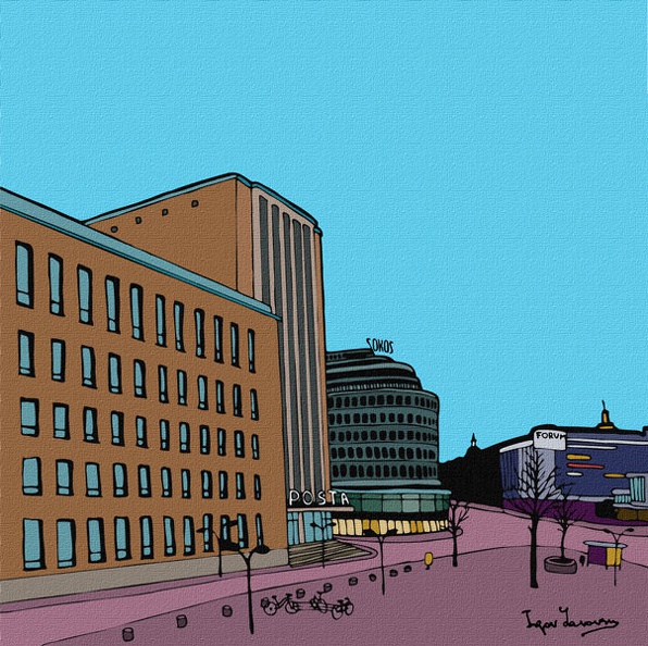 Yanovsky - Postamt in Helsinki, 110x110 cmjpg.jpg