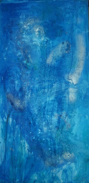 Eibensteiner Manuela, Wasserlauf, Lasurmischtechnik, 100x50 cm.jpg