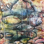 Gloger Ivana - UnterwasserTreiben, Acryl a.L., 60x50 cm