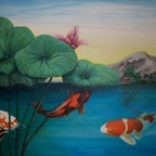 Karpfen Evamaria  KOI, 2010, Acryl a.L., 80 x 60 cm