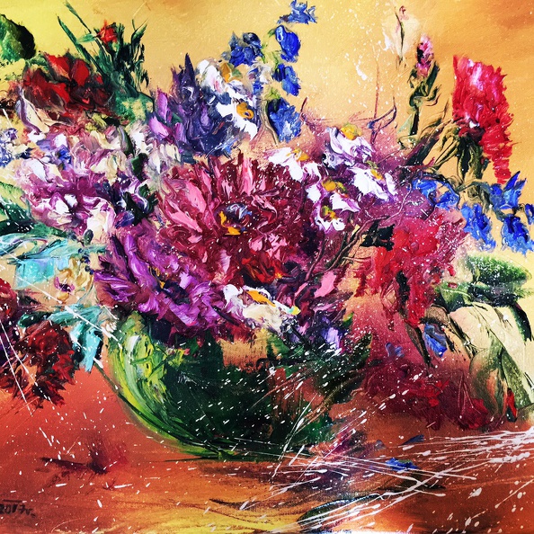 Flowers' fantasy , 40x50 oil,canvas, 2017.JPG