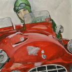 Cars Red 80x80 cm