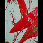 My first painting i my new studios, Öl und Acryl auf Leinwand 30x60 cm