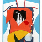Thorakotomie, Collage, 39,5x29,6 cm