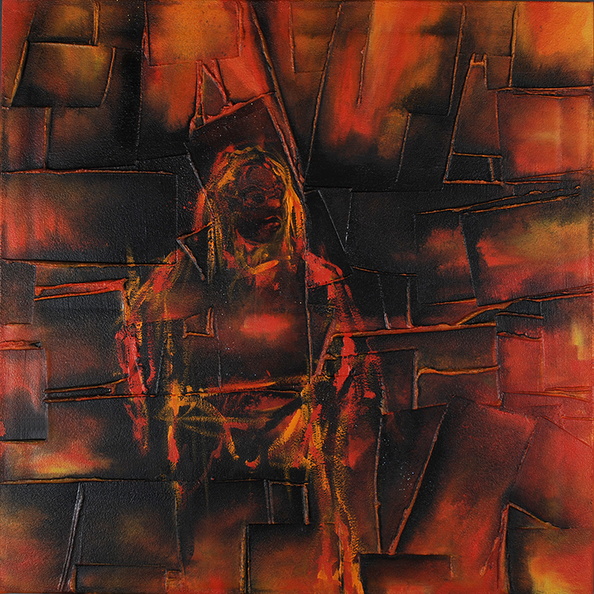Ganatschnig Karin - African Drummer, 80x80cm, 2017.jpg
