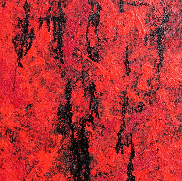 Strauss Franz - Brandwirtschaft 1, Mischtechnik, 100x100, 2015.JPG