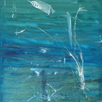 Wasser, Öl a.L, 100x80 cm