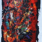 Yoruba Girl, Acryl,214x122cm+