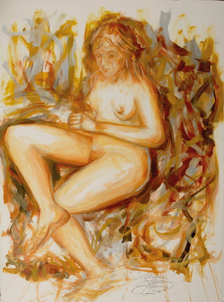 Mädchen im Garten,Acryl,76x56cm.jpg