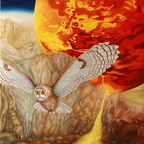 Karpfen Evamaria - Mars is feeding our Planet, 120x80 cm