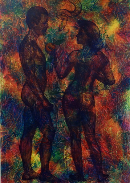 Eisenbock Roswitha -  Die Vertreibung aus dem Paradies, 100x70 cm.jpg