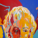 Monroe, Mischtechnik a.L., 50x70 cm