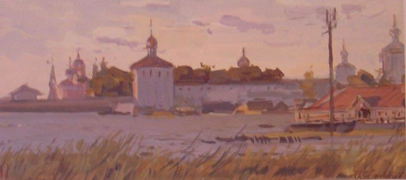 Kirilov Belosersk Kloster, 20x40 cm, Tempera Papier,1950.jpg