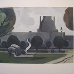 Paris Louvre, 20x30 cm, Tempera Karton1965