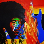 Kleedorfer-Egger Ella - Jimmy Hendrix, 80x100 cm