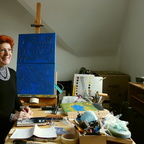 Christine Nyirady im Atelier