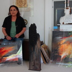 Eva Meloun im Atelier