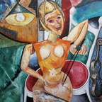 Höld  Christian - Die Violinistin, 100x80 cm