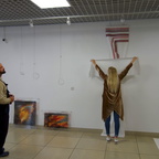 Minsk NCCA Ausstellung Vorbereitung