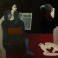 Hostnig Romana - The News, Öl auf Leinwand, 120 x 110 cm.jpg