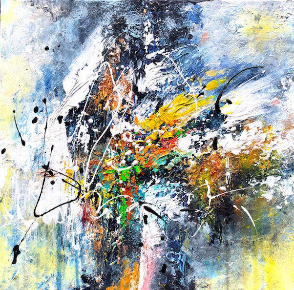 Karlic Heidrun - ChaosErkenntnis, Acryl auf Leinwand, 40 x 40 cm.jpeg