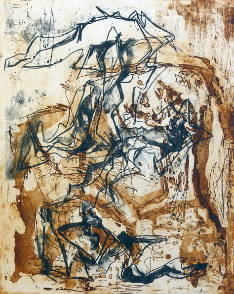 Tonia Kos - Kaminrot und Schwarz, 2016, Litho 49,2 x 39,5.jpg
