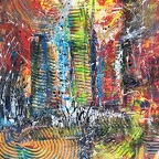 Karlic Heidrun - HotCity, Acryl auf Leinwand, 60 x 40 cm