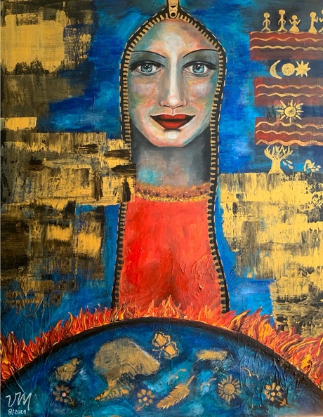 Verena Maria - Inneres Feuer, Acryl auf Leinwand, 100 x 80 cm.jpg