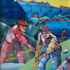 Ernst Zdrahal - Alpenschnitter, 79x103