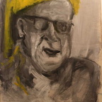Hubatschek Mann-mit-Krone 50x100 cm