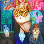 Jouja history of Venus 150x100 cm